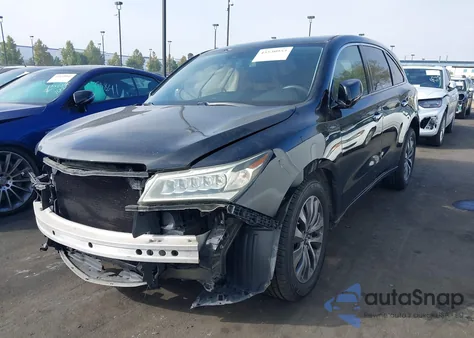 2015 Acura Mdx Technology Package from USA, damaged, VIN 5FRYD3H45FB002836